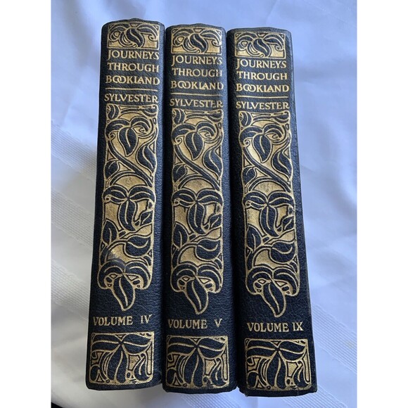 LOT Antique Vintage 1909 Journeys Through Bookland Sylvester Volumes 4,5, & 9 - Picture 2 of 9